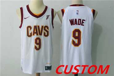Men & Youth Customized Cleveland Cavaliers White 2017-2018 Nike Swingman Goodyear Stitched Jersey